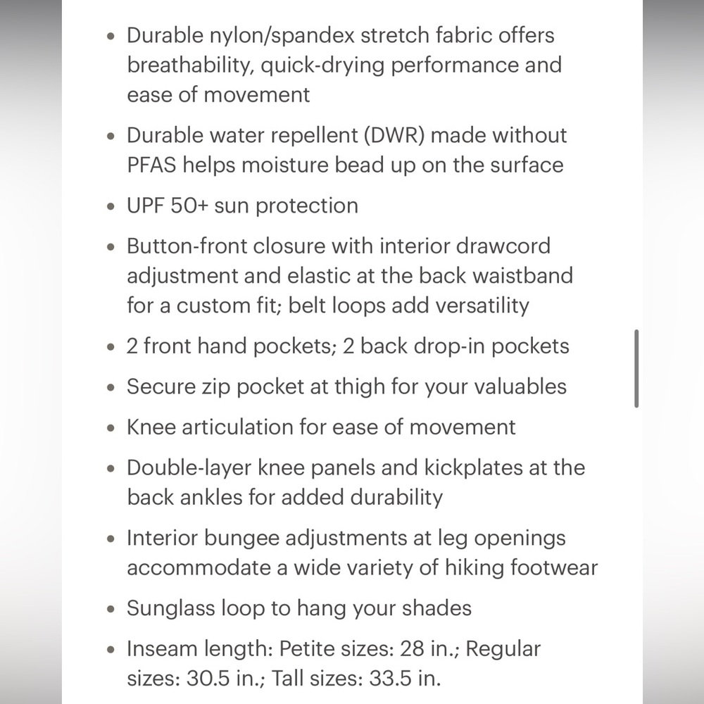🌲Women’s REI Black Trailmade Hiking Pants 🌲 - Picture 7 of 7